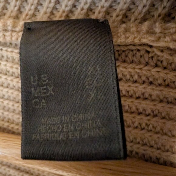 MINT CONDITION Liz Claiborne 100% Merino Wool Camel Knit Cardigan | Women's XL - Picture 10 of 13